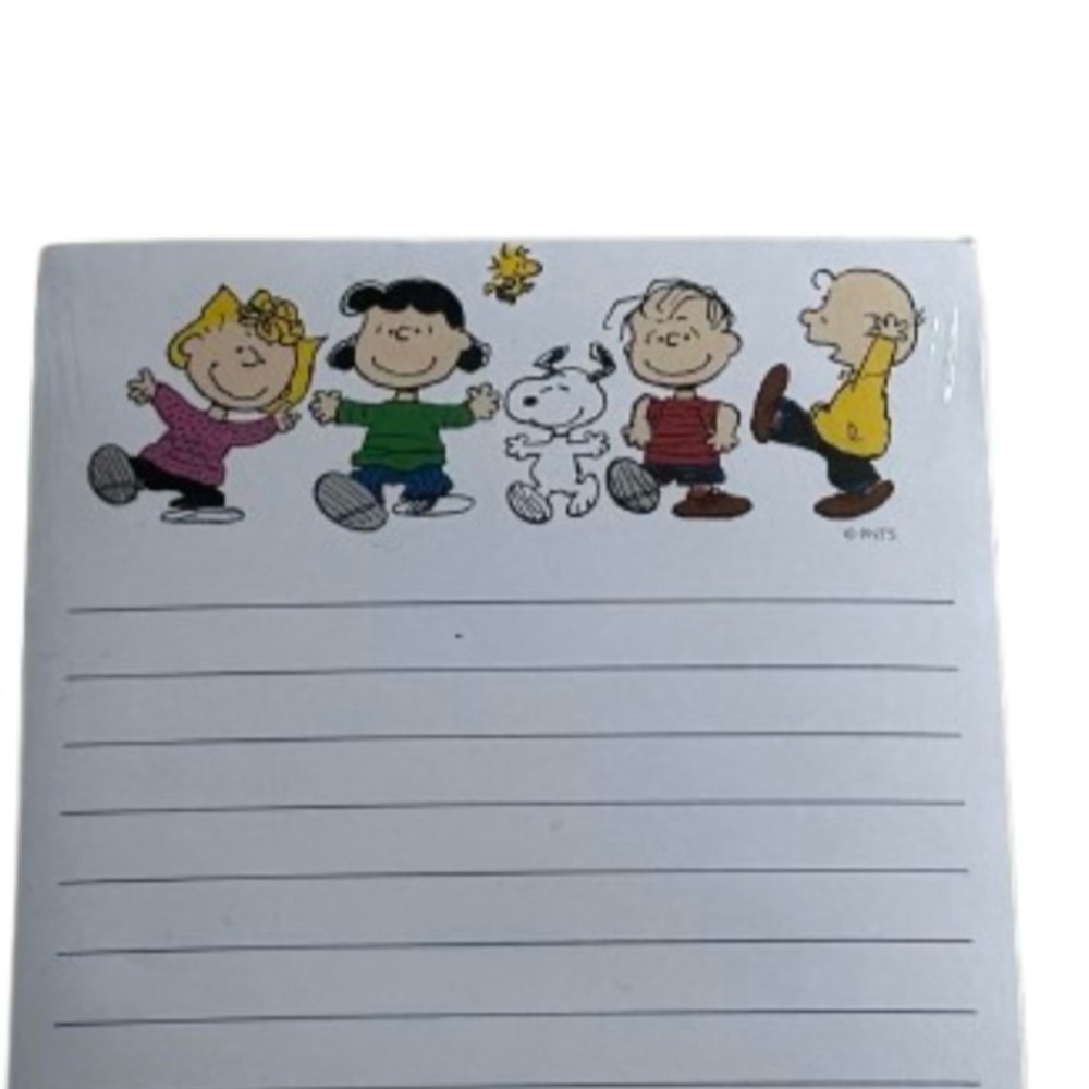 Peanuts Snoopy Charlie Brown Note Pad 100 Sheets Graphique Magnetic